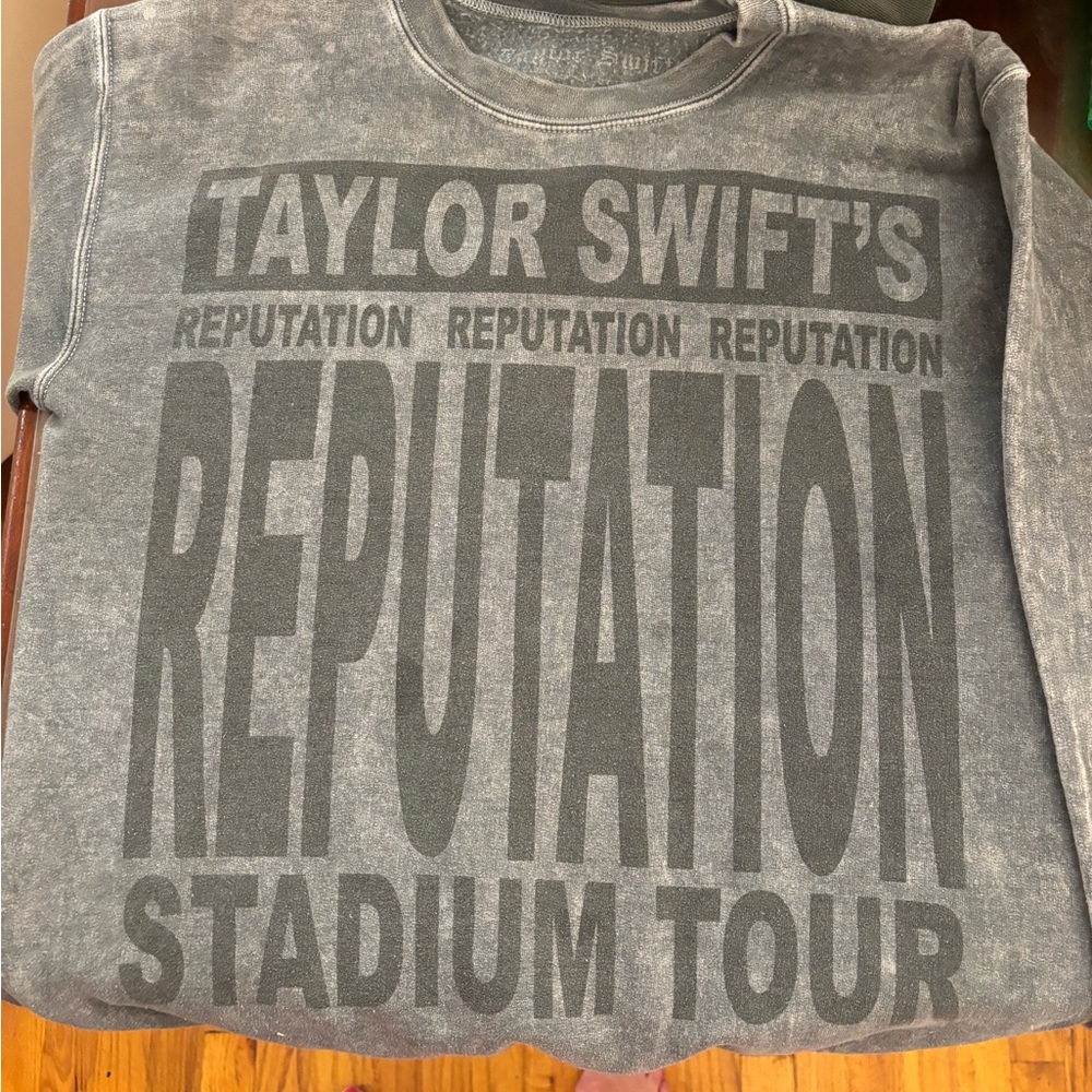 Taylor Swift Gray Reputation Stadium Tour Sweatshirt